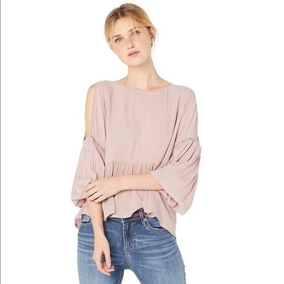 O’Neill women’s small light pink cutout long sleeve blouse - Picture 7 of 11